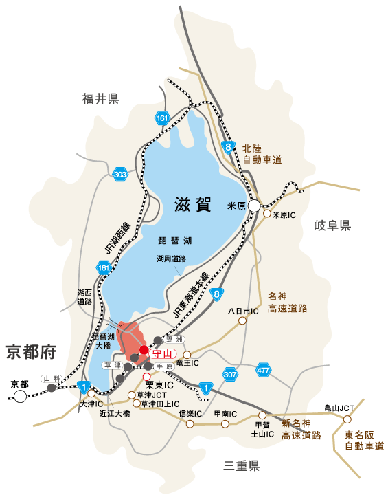 守山市マップ