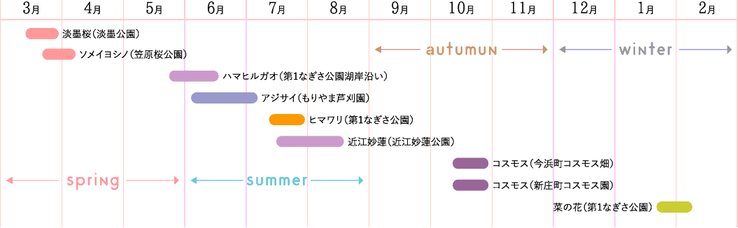 開花カレンダー